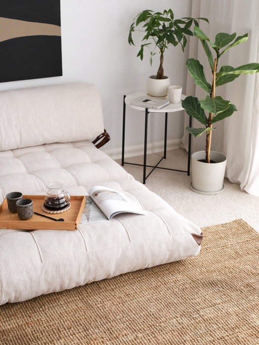 Atelier Del Sofa Fold Kadife 2 - Blanco